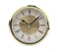 Fodera interna per orologio al quarzo, 89 mm, rotonda, intarsiata, adatta per il restauro dell'orologio e la realizzazione di orologi personalizzati con movimento accurato (ore dorate)