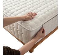 Fodera Materasso con Cerniera Singolo/Matrimoniale/Una Piazza E Mezza 70/80X190,130/140/160X190 Coprimaterasso Trapuntata A Sacco con Zip Traspirante Lavabile Proteggi Rivestimento(Size:140X190+14cm,C