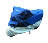 VECTOR Copertura protettiva per interni/esterni per moto/scooter - blu/argento - 2XL, argento