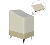 Fodera Outsunny per sedie impilabili 90X70X115 cm Impermeabile 600D Oxford Beige Di Colore Giallo chiaro