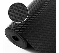 Fodera per cassetti non adesivi, fodere per mensole per da cucina per frigorifero Fodera per armadi da cucina impermeabili e resistenti all'olio Tappetini Fodera per frigorifero in EVA Nero 44x600cm