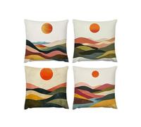Fodera per cuscino Colore 4 Pack Cuscini Divano Fodera Sole copricuscini divano Velluto, Esterni federe Decorative, Si applica a Soggiorno Divano Camera da Letto Giardino Decor Linen,75 x 75cm A-24