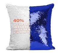 Fodera per cuscino con paillettes, blu MKB 40, tasti meccanici per tastiera Geek Techy Mech Keys Computer