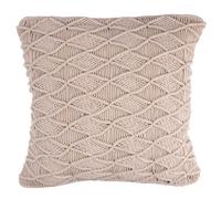 Fodera per Cuscino Decorativo Quadrato 45x45 cm in Tessuto Macramè Ecrù