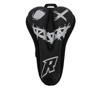 Fodera per cuscino del sedile della bici Imbottitura in schiuma di silicone PU Coprisella antiscivolo per ciclismo indoor Peloton Bici da strada di montagna all'aperto Nero