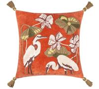 Fodera per cuscino in velluto di cotone ricamato Wylder Kushiro