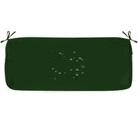 Fodera per Cuscino Panca Esterno 120x40 110x50 100x40 100x50 Rettangolare con Cerniera, Coprisgabello Copri Cuscino Antiscivolo Impermeabile per Sedile da Giardino per Patio(Verde scuro,110x55x8cm)