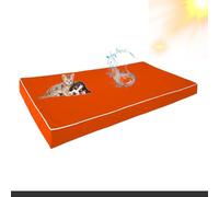 Fodera Per Cuscino Panchina Da Esterno Impermeabile - Resistente Con Cerniera Copertura Materasso Daybed Gemello 6/8 Pollici Giardino Terrazza Piscina(Orange,39"Dx75"Wx6"H)