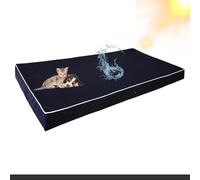 Fodera Per Cuscino Panchina Da Esterno Impermeabile - Resistente Con Cerniera Copertura Materasso Daybed Gemello 6/8 Pollici Giardino Terrazza Piscina(Navy blue,39"Dx75"Wx6"H)