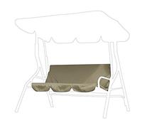 Fodera per Cuscino per Altalena, Tessuto Impermeabile per Esterno Cortile per Giardino Altalena Cuscino per Amaca Coprisedile per Altalena Amaca per 3 posti, 150x150x10 cm(Beige)