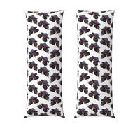 Fodera per cuscino per il corpo 20x54, auto, camion, mostro dei cartoni animati rossi e blu, federa lunga in morbida microfibra con chiusura a cerniera, protezione traspirante per letto, divano, polt