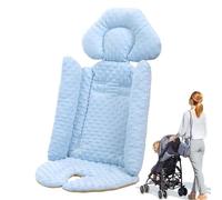 Fodera per cuscino per sedile del passeggino, comoda fodera per sedile con supporto per testa e corpo Cuscino morbido e traspirante per passeggini, carrozzine e passeggini