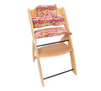 Fodera per cuscino per seggiolone Babyline. Compatibile con Stokke, Tripp Trapp, Hippie Fucsia. Tessuto 100% cotone, impermeabile e anallergico. Morbido e comodo per il tuo bambino.
