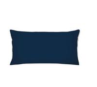 Fodera per cuscino TOM TAILOR Renforcé, 40x80 cm, 100% cotone/Renforcé, con motivo reversibile e cerniera colorata, UNI Blue (Dark Navy)
