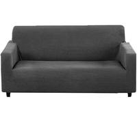 Fodera Per Divano A Forma Di L In Tinta Unita Fodera Per Divano In Microfibra Antiscivolo Moderna Con Cinghie Elastiche Fodera Per Divano Lavabile Protettore Per Mobili, Dark Gray, 4 seaters 235~300cm