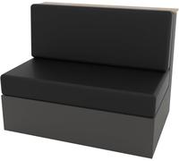 Fodera per Divano in Pelle per Camper Auto, Panca Federa per Cuscino Impermeabile per Camper E Dinette, Copertura per Cuscino di Protezione Antiscivolo(Black)