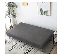 Fodera per Divano Letto Senza Braccioli 2/3/1 Posti Elasticizzato Copertura Divano Grigio Nero Copridivano Senza Braccioli Teli Estivi Universali per Animali