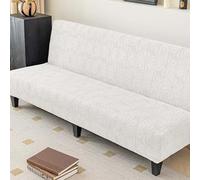 Fodera Per Divano Senza Braccioli 3/4/2 Posti Senza Braccioli Elasticizzato, Copridivano Letto Estraibile Lavabile, Coperture Divano Clic Clac Antiscivolo Completa Pieghevole Divano Protezione(F,190-2