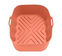 Fodera per friggitrice ad aria in silicone rettangolare resistente al | Silicone Microonde Liner Resistente al Calore Bakeware Cottura Aiuto per Carni Verdure Microonde Tostapane Cucina Ristorante