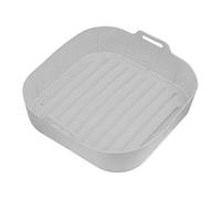 Fodera per friggitrice ad aria, tappetini riutilizzabili con manico, inserti quadrati pieghevoli per friggitrice ad aria, per forno, microonde, pizza, verdure, torte, patatine, snack, cucina