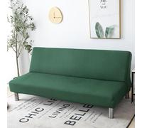 Fodera per futon elasticizzato, senza braccioli, in tinta unita, con fondo elastico ispessito, morbida e lavabile, per divano pieghevole, materasso, letto, versatile, per soggiorno e camera da letto
