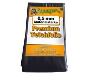 Fodera per laghetto PVC 12m x 6m 0,5mm nero Foil per il laghetto da giardino