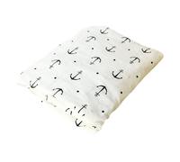 Fodera Per Materasso - Ancore In Cotone 90 X 200 CM BIANCO Sea-Club