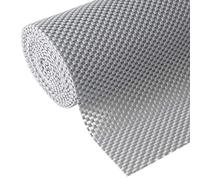 Fodera per mensola e cassetto non adesiva con antiscivolo, resistente, resistente, resistente, lunga 45 cm x 50 cm, per cassetti, scaffali, armadi, ripostigli, cucina e scrivanie, grigio chiaro