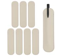 Fodera per Penne da 6", 8Pcs in Pelle PU, Copertura Protettiva Grigia