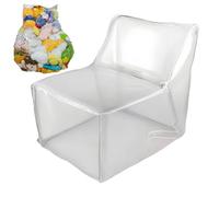 Fodera per poltrona a forma di pera, per riporre peluche, giocattoli, in PVC, organizer, grande capacità, per ragazzi, ragazze, figlio, figlio, organizzatore di giocattoli decorativi per camera da