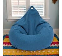 Fodera per poltrona a sacco in velluto elasticizzato, lavabile, design con cerniera rimovibile per un facile utilizzo in camera da letto, ufficio o soggiorno