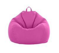 Fodera per poltrona a sacco per adulti, grande, per riporre giocattoli di peluche, morbida copertura per soggiorno e camera da letto (imbottitura non inclusa), rosso, medie dimensioni