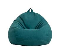 Fodera per poltrona sacco extra large verde scuro per animali domestici e oggetti di peluche, dimensioni per adulti pouf per soggiorno e camera da letto (imbottitura non inclusa)
