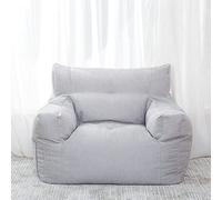 Fodera per poltrona sacco ultra morbida per animali domestici, comoda copertura per il tempo libero, 78 x 74 cm, grigio chiaro, ideale per camera da letto e soggiorno, non necessita di imbottitura