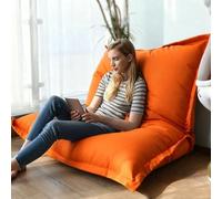 Fodera per pouf da esterno/interno (non riempito), morbida e impermeabile, multicolore, per dormitorio o pavimento, 120 x 150 cm