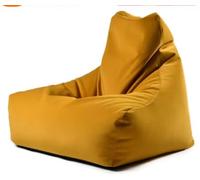 Fodera per pouf in morbido velluto (non riempito) per interni ed esterni, adatta alla maggior parte dei pouf, perfetta per soggiorno, camera da letto, ufficio, dormitorio, colore giallo