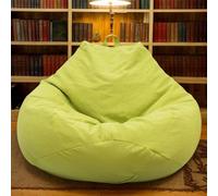 Fodera per pouf in velluto rimovibile e lavabile, design con cerniera non riempita, design per sedia per adulti, soggiorno, ufficio, camera da letto, verde, 80 x 90 cm, elegante decorazione per la