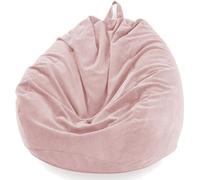 Fodera per pouf lavabile in velluto a coste, soluzione per riporre animali di peluche e divano pigro per adulti e bambini