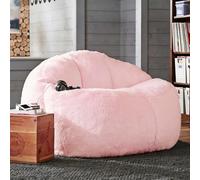 Fodera per pouf ultra morbida (senza imbottitura), per divano a 1-2 posti, ideale per adulti e ragazzi, comoda seduta a pavimento, per dormitori e salotti, rosa chiaro, L, 135 cm