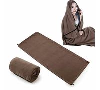Fodera per sacco a pelo 180 cm x 80 cm morbido pile campeggio sacco a pelo fodera portatile leggero foglio da viaggio full size cerniera per campeggio ostelli picnic escursionismo con custodia