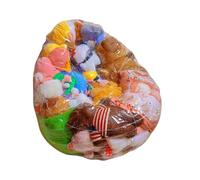 Fodera Per Sacco Bean Bag - Puff Trasparente Per Contenere Peluche - Seduta Comoda Protettore per Divano Bambini Adolescenti Adulti Camera da Letto Sala Giochi Soggiorno