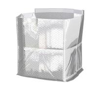 Fodera per scatola isolata a doppio strato ABC da 10 pacchetti 10 x 10 x 10 pollici. Scatole di spedizione d'argento per alimenti congelati inodore d