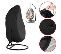 Fodera per sedia a uovo singola con borsa portaoggetti Amaca antivento