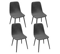 Fodera per sedia da pranzo moderna in velluto Mid-Century, ricambio per poltrona da pranzo, per casa, soggiorno, cucina e ufficio, decorazione elegante e versatile per mobili