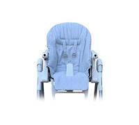 Fodera per seggiolone per bebè, fodera di ricambio per cuscino seduta Peg Perego, Prima Pappa, Zero 3, 100% cotone, colore grigio