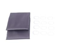 Fodera per tenda da doccia Fodera per tenda da doccia in tessuto lavabile impermeabile per bagno e protezione dell'intimità dell'hotel Materiale in poliestere 450 g con ganci (200x200 (larghezza X