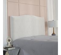 Fodera Per Testiera Del Letto Copertura Per Testiera Del Letto In Addensare Elasticizzato Per Singoli/matrimoniale/doppia Schienale Copri Protettiva Antipolvere Decorazione,White-Length:210-240cm