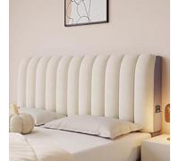 Fodera per testiera in velluto all-inclusive, elasticizzata, spessa, tinta unita, trapuntata, per letto singolo/matrimoniale/king size, decorazione per camera da letto, B, 150 cm