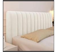 Fodera per testiera letto trapuntata in velluto con diamanti, copertura protettiva in morbido cotone, per letto singolo, matrimoniale, in pelle e legno, colore beige, decorazione per la camera da