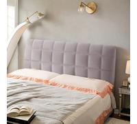Fodera per testiera per letti, elasticizzata e antipolvere, copertura completa per schienale, protezione moderna per camera da letto